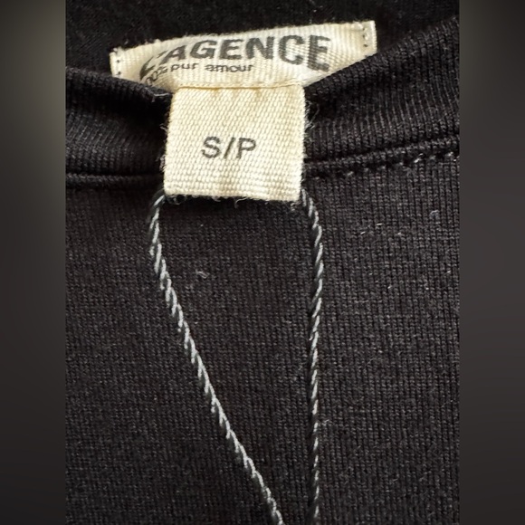 NWT - L'AGENCE Ressi Crewneck Tee Black SP - Picture 7 of 11